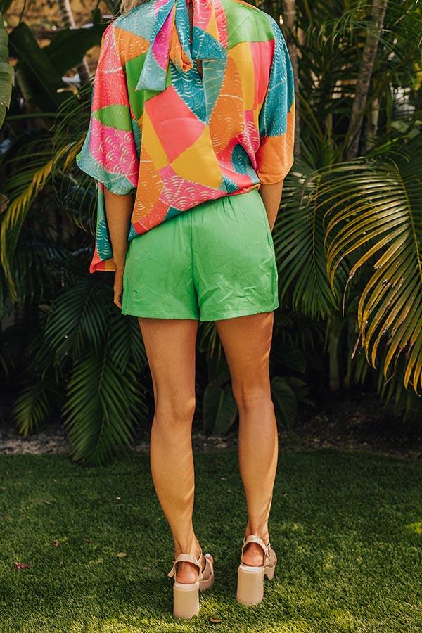 Party On The Go Skort in Kelly Green Product Image