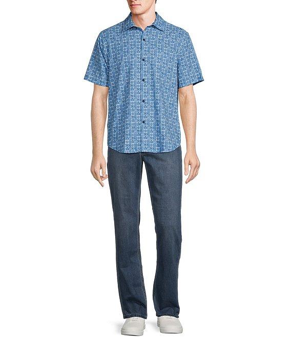 Tommy Bahama Bahama Coast Palm Retreat Short Sleeve Woven Shirt Product Image