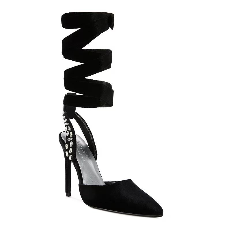 Rag & Co Wallis Womens Lace-Up Heels Product Image