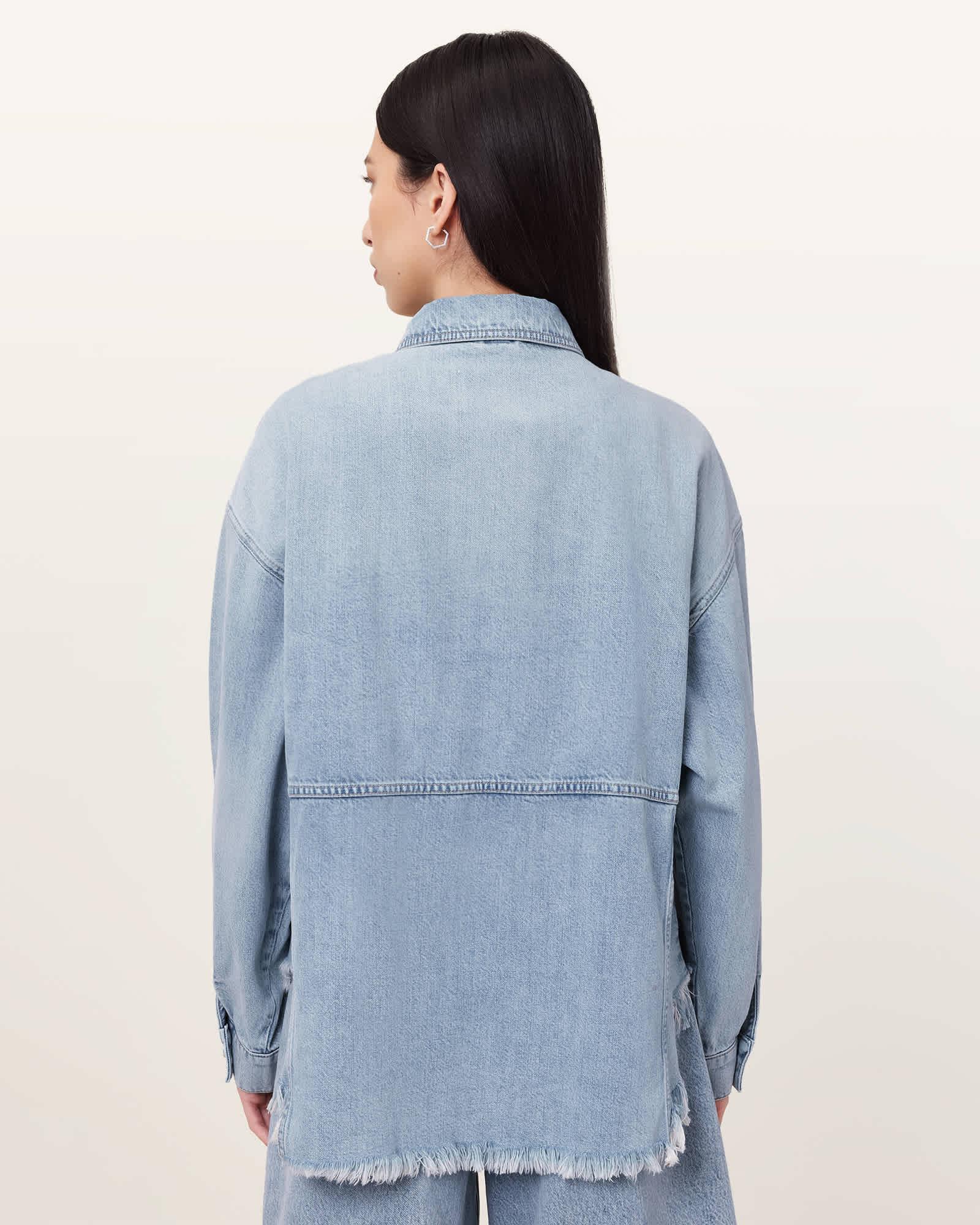 Hettie Oversized Denim Shacket Product Image