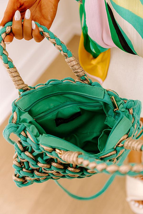 Oceanside Bliss Woven Purse in Ocean Wave Product Image