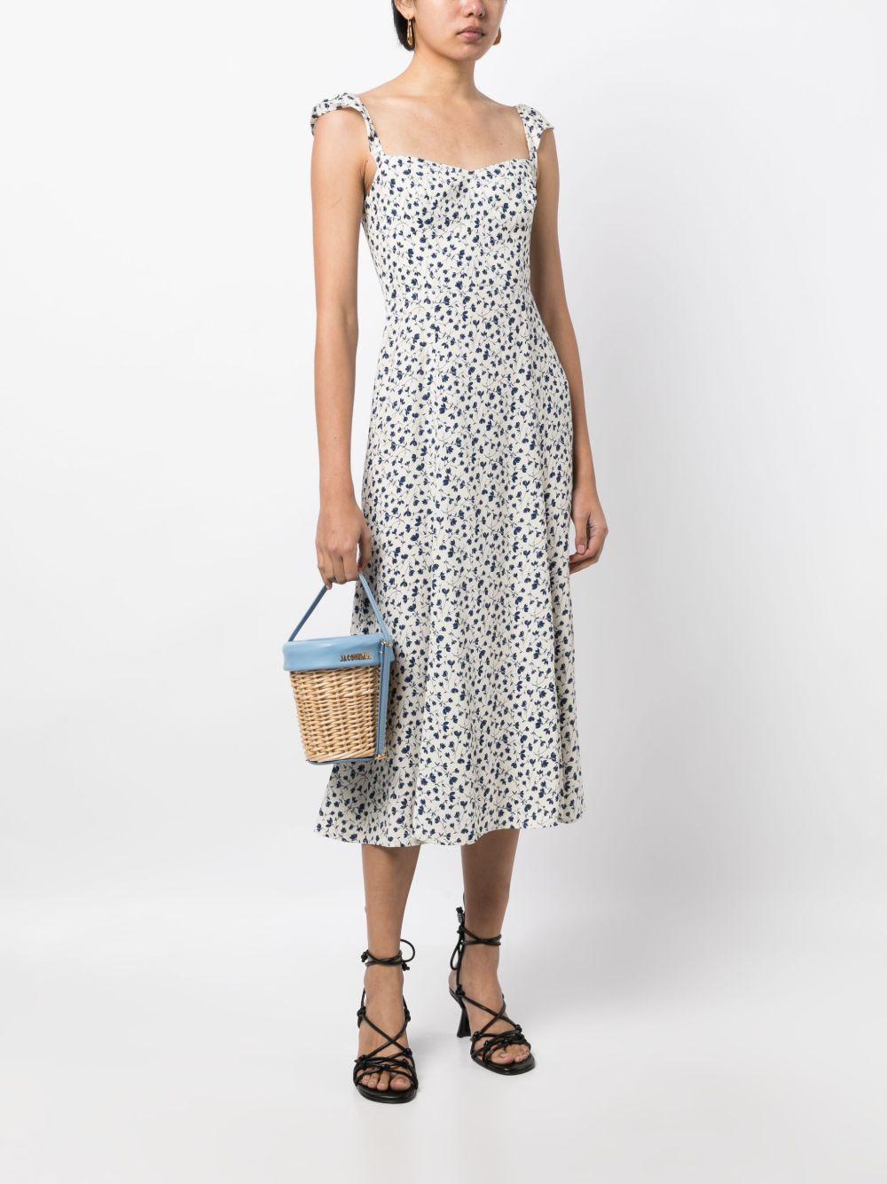 graphic-print scoop-neck dress Product Image