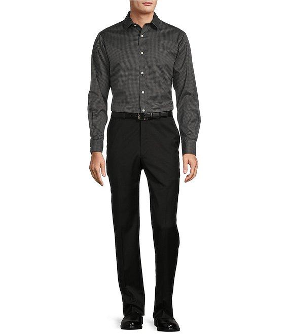 Hart Schaffner Marx State Street Essentials Long Sleeve Geo Print Coatfront Shirt Product Image