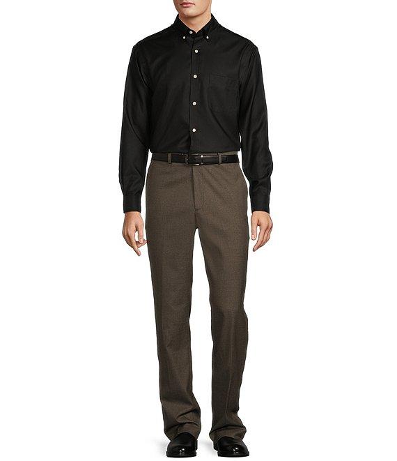 Roundtree & Yorke TravelSmart Classic Fit Flat Front Houndstooth Chino Pants Product Image