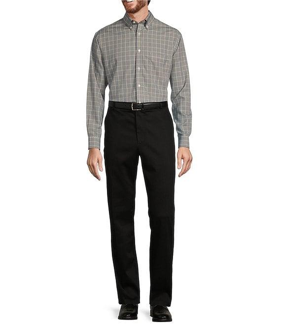 Gold Label Roundtree & Yorke Non-Iron Long Sleeve Plaid Sport Shirt Product Image