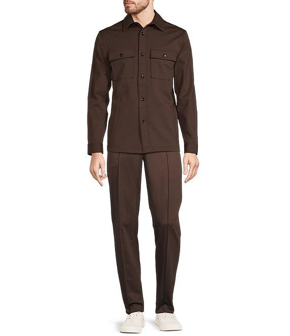 Murano Crocodile World Collection Alex Slim Fit Pintuck Suit Separates Dress Pants Product Image