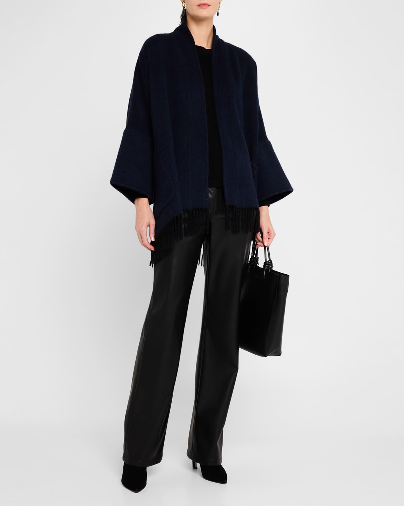 Cashmere Fringe Cape Product Image