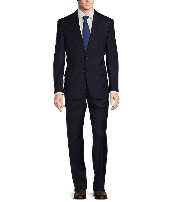 Hickey Freeman Classic Fit Double Pleated Solid 2-Piece Suit Product Image