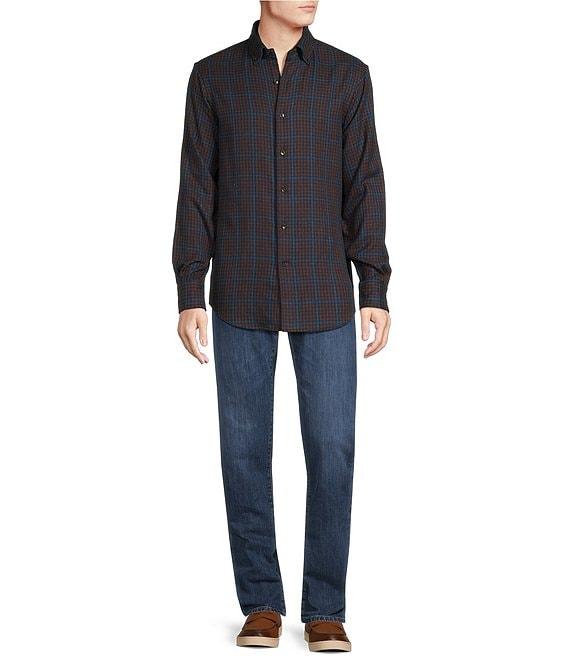 Cremieux Blue Label Down East Collection Plaid Brushed Cotton Double-Face Long Sleeve Woven Shirt Product Image