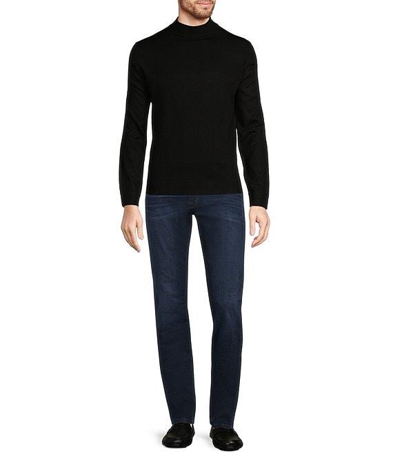 Murano Solid Performance Textured Long Sleeve Mock Neck Sweater Product Image