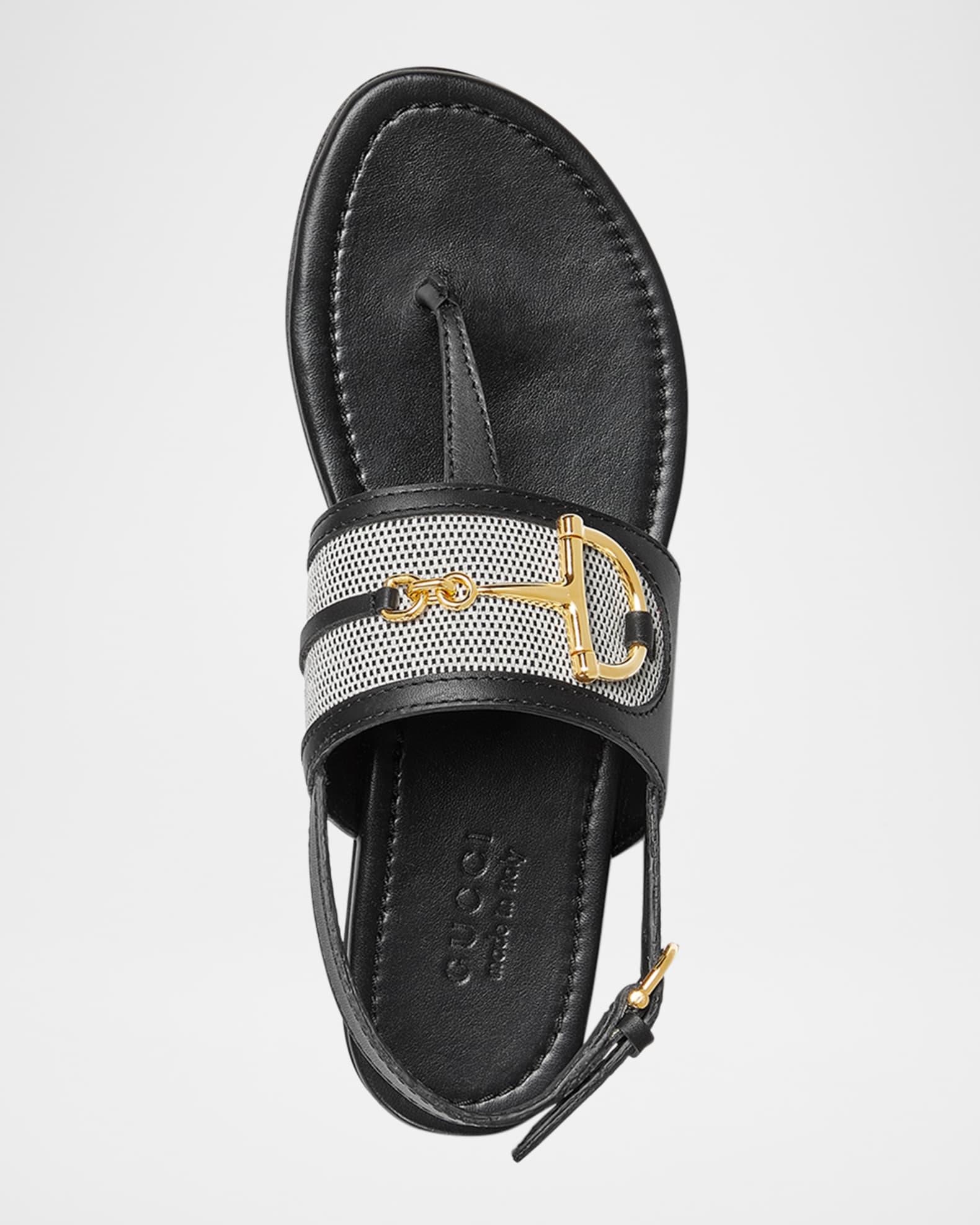 Horsebit Thong Slingback Sandals Product Image