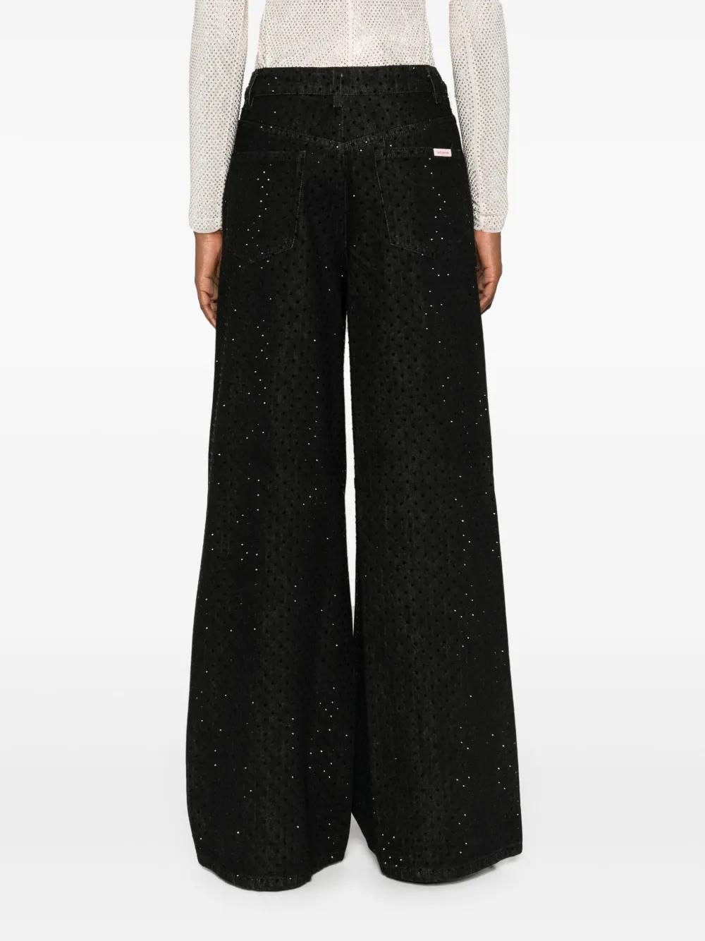 rhinestone-embellished jeans Product Image