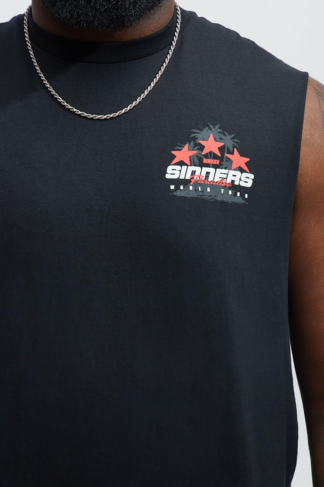 Sinners Paradise Muscle Tee - Black Product Image