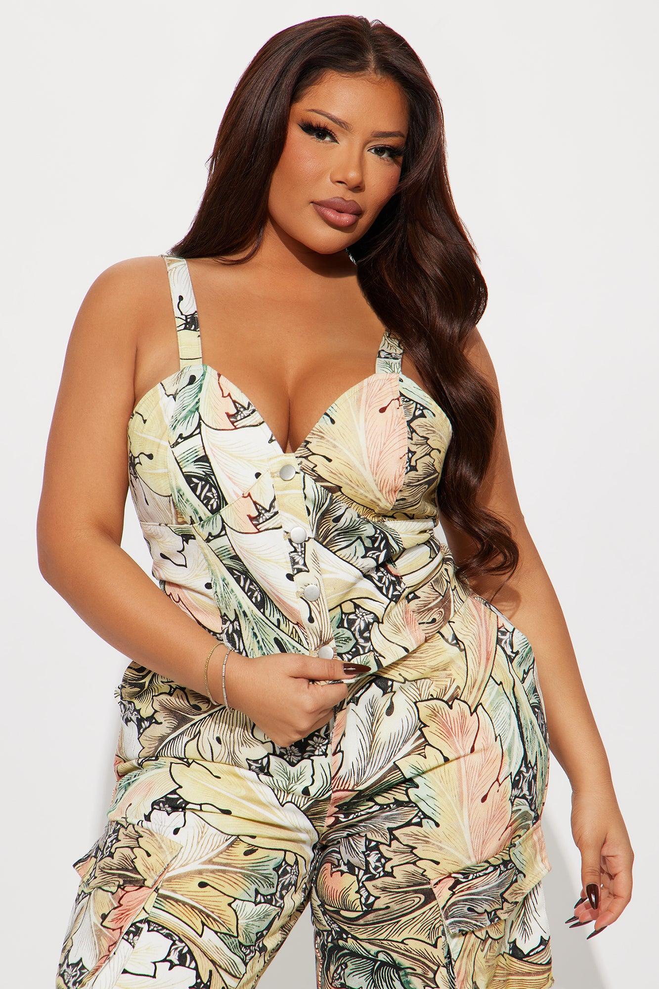 Exotic Touch Cargo Pant Set - Multi Color Product Image