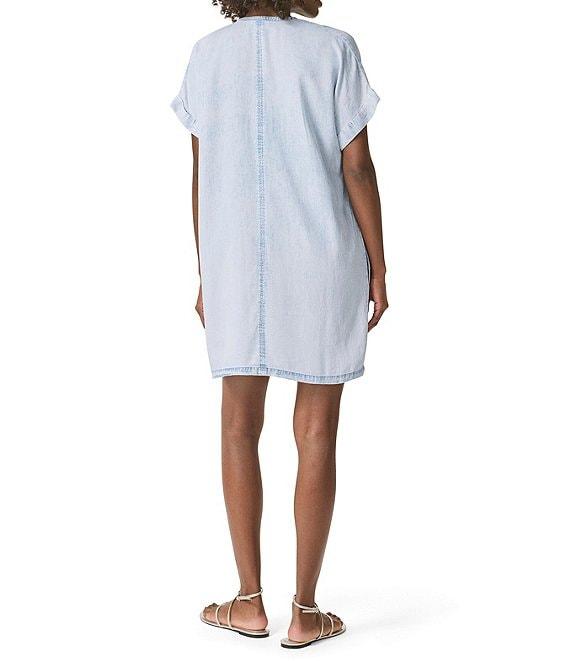 Splendid Lauren Knit V-Neck Short Sleeve A-Line Mini Dress Product Image