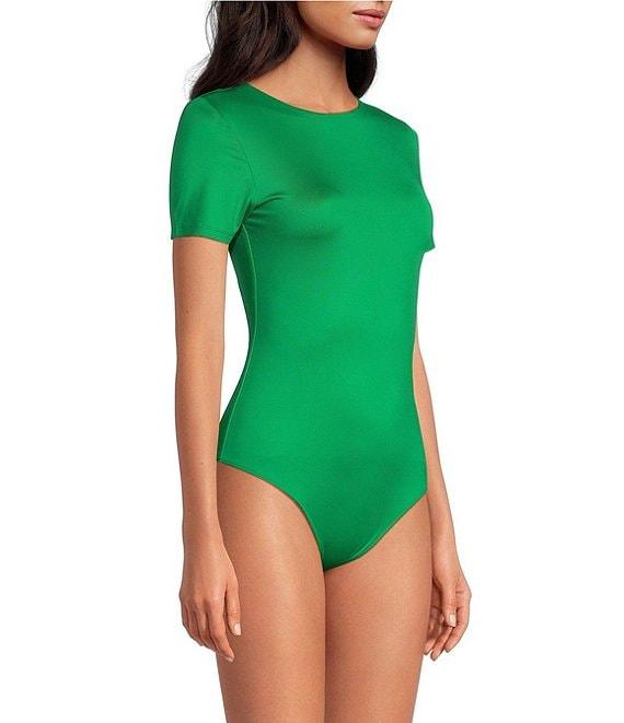 Gianni Bini Layla Short Sleeve Crew Neck Coordinating Bodysuit Product Image