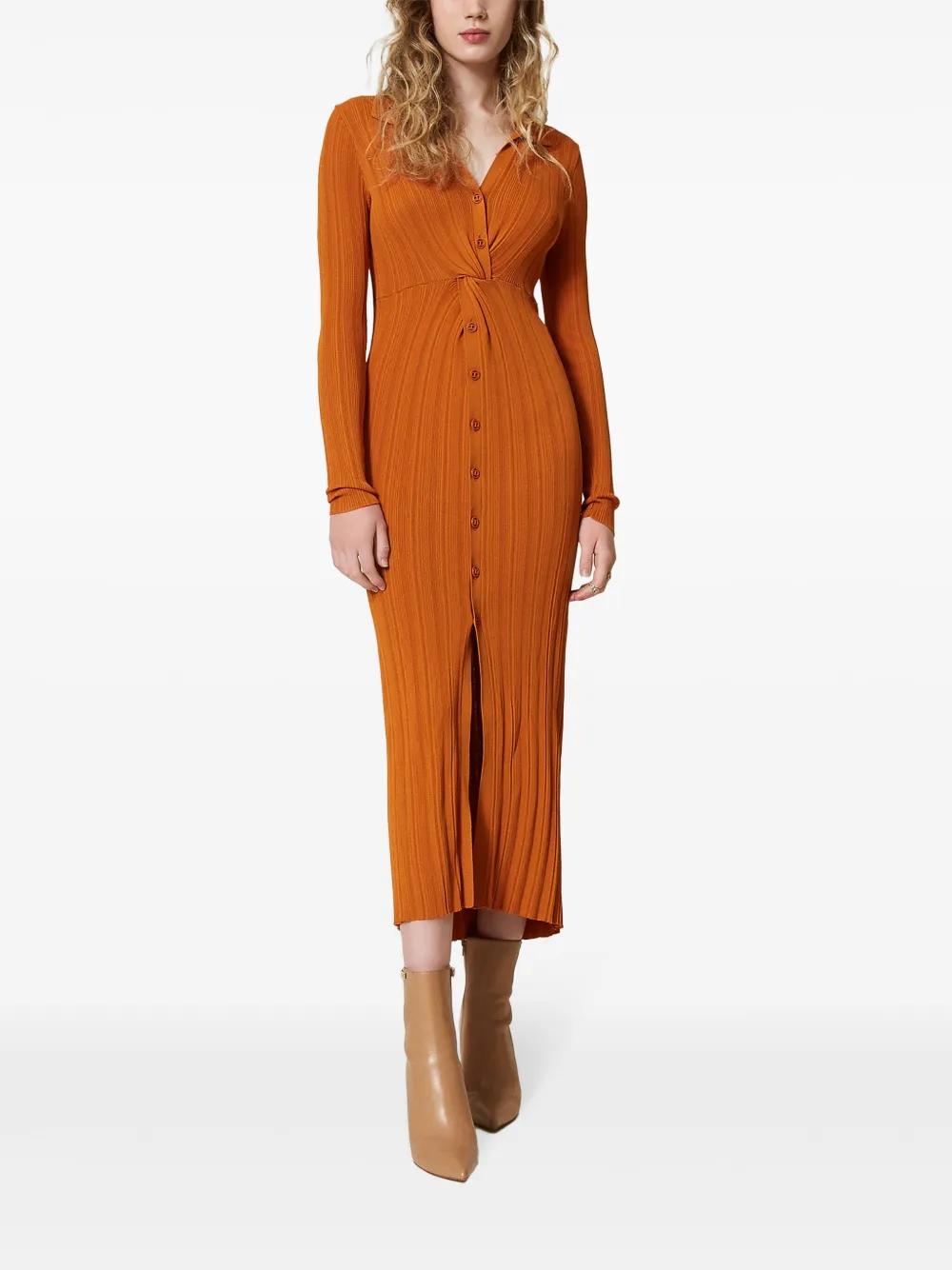 ribbed-knit maxi dress Product Image
