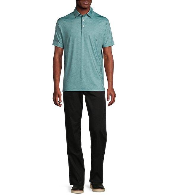 Cremieux Blue Label Performance Stretch Domino Print Short Sleeve Golf Polo Shirt Product Image