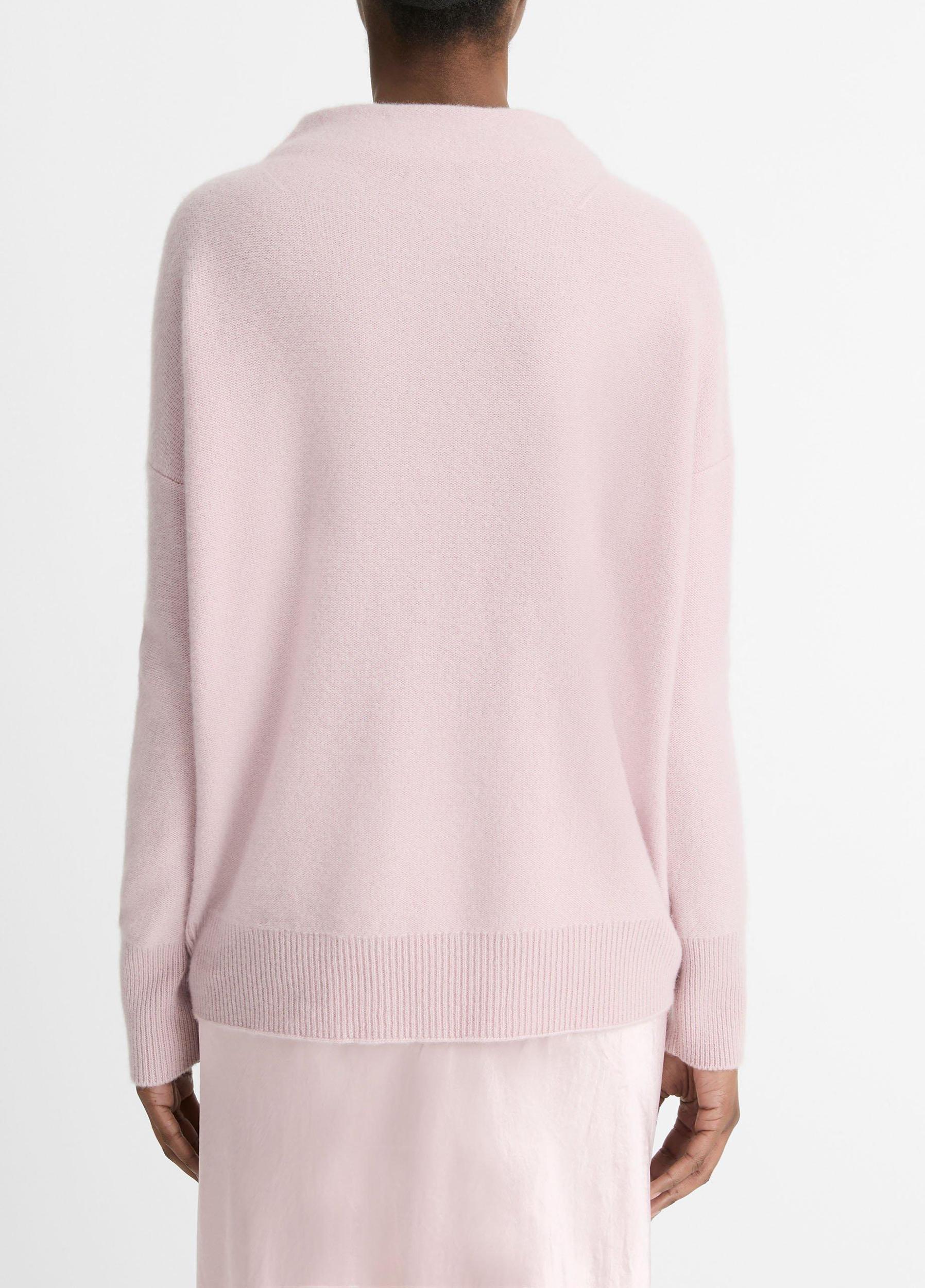 Plush Cashmere Funnel-Neck Sweater Product Image