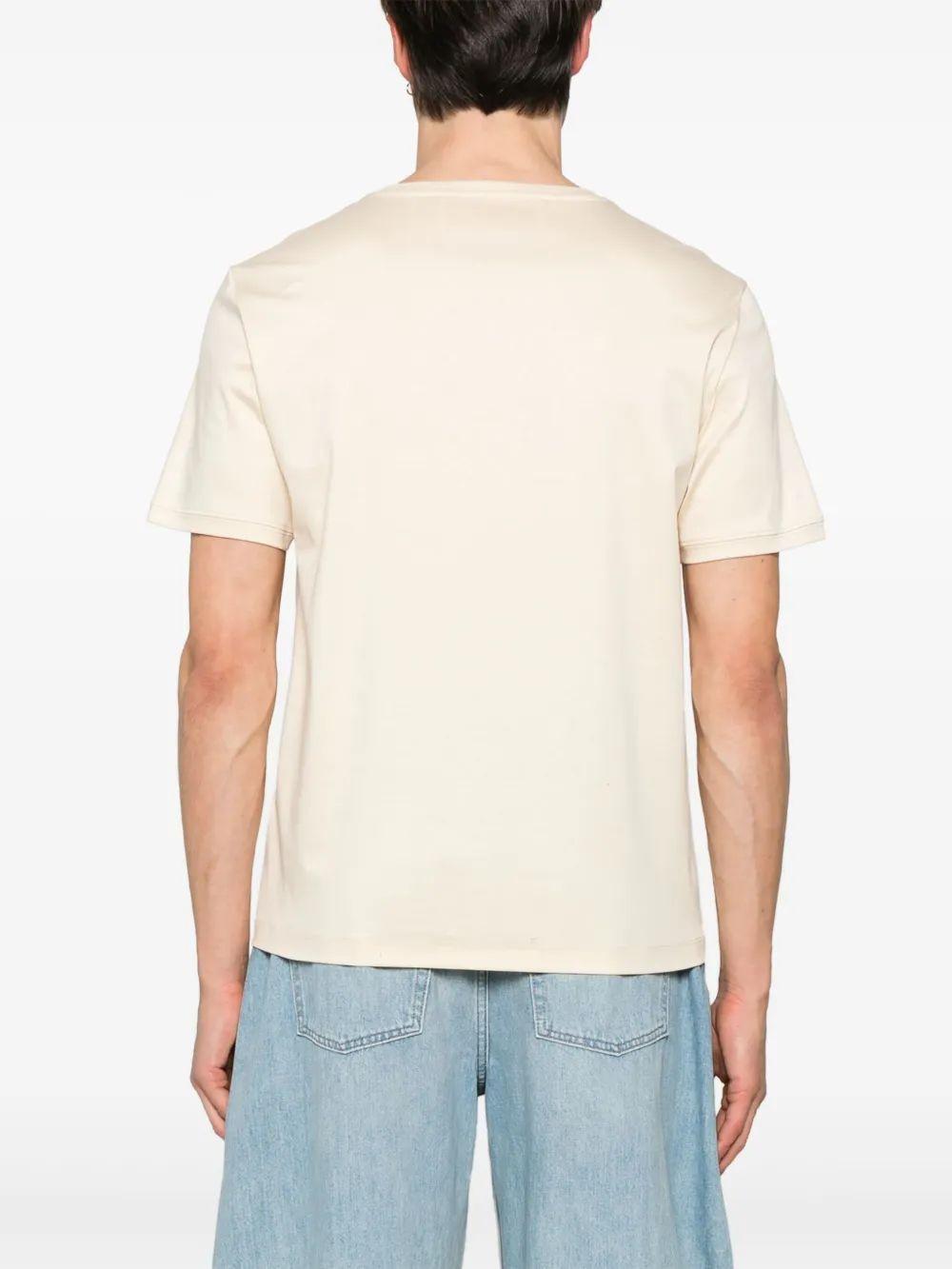 VALENTINO T-shirt Vlogo Signature Aus Baumwoll-jersey In Weiss Product Image