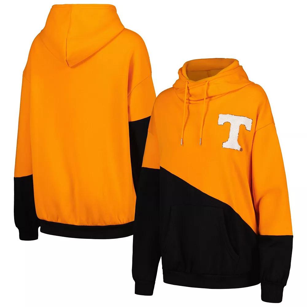 Women's Gameday Couture Tennessee Orange/Black Tennessee Volunteers Matchmaker Diagonal Cowl Pullover Hoodie, Size: Small Product Image