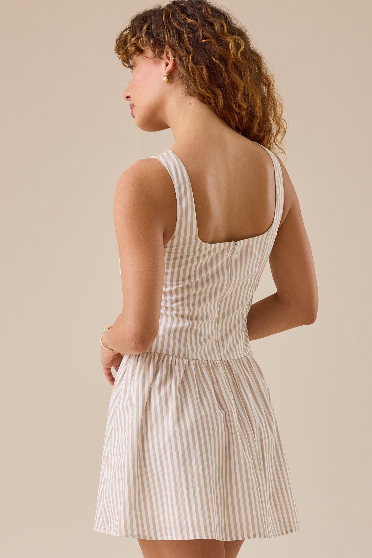 Bree Striped Mini Dress Product Image