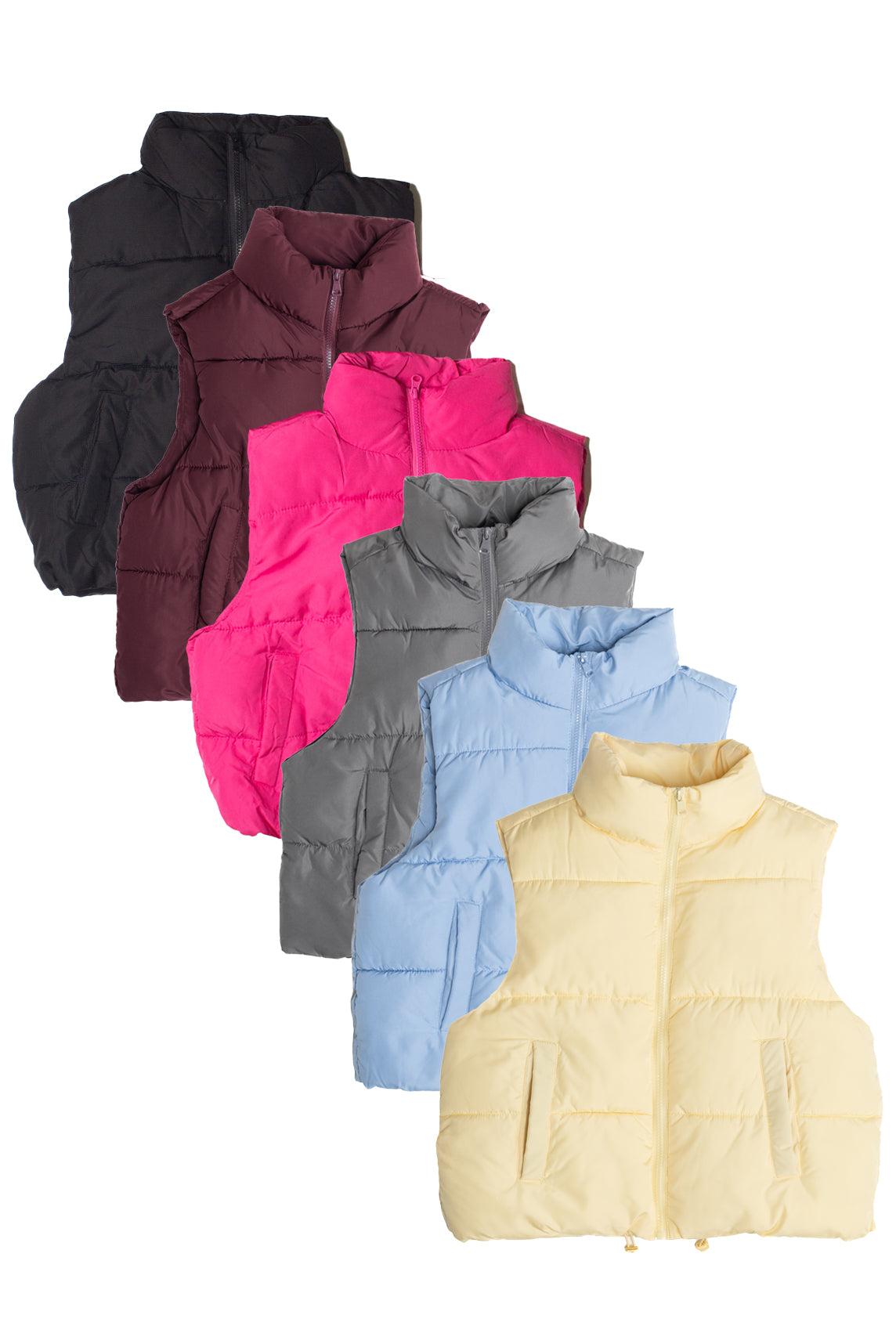 Cropped Puffer Vest Product Image