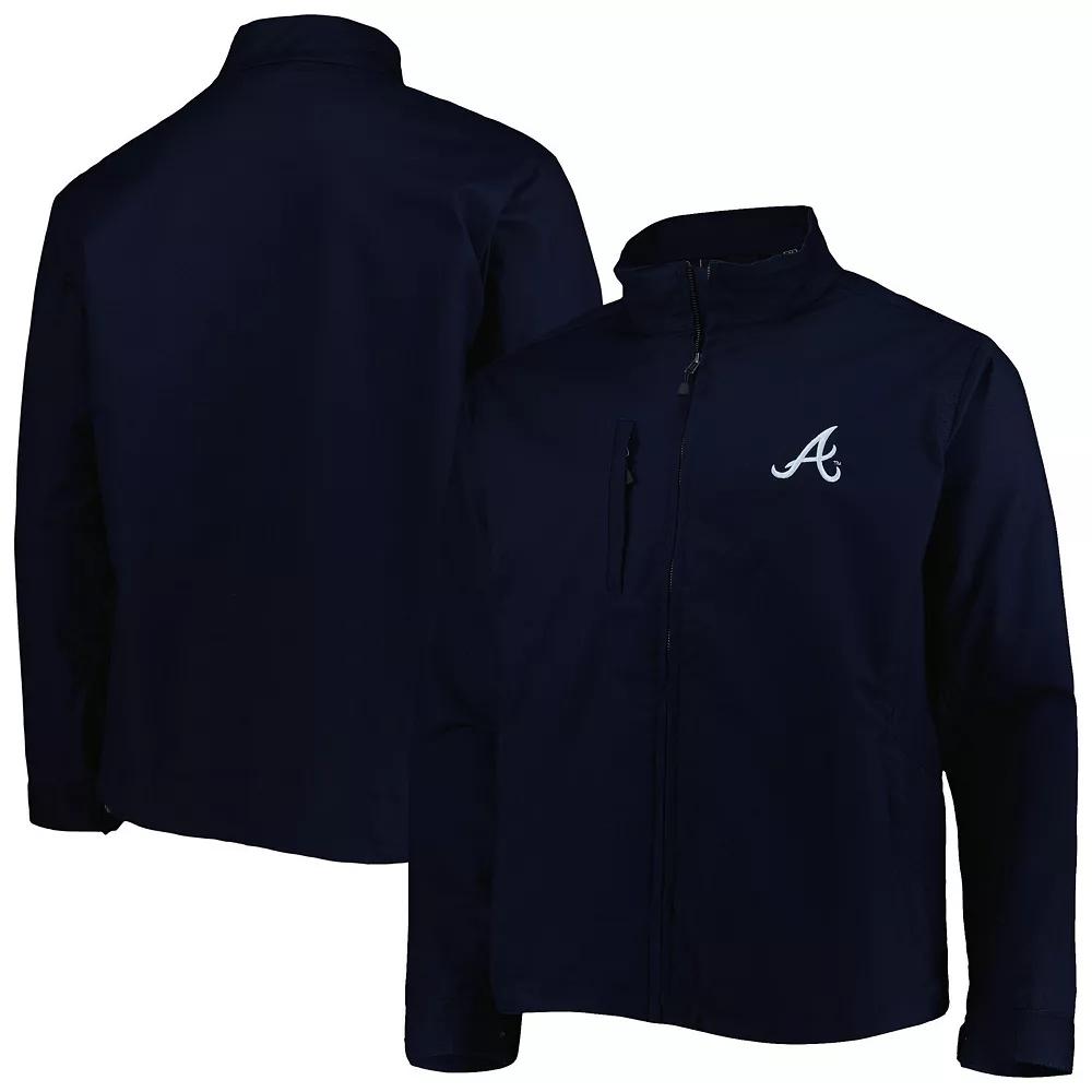 Men's Dunbrooke Navy Atlanta Braves Journey Tri-Blend Full-Zip Jacket,  Product Image