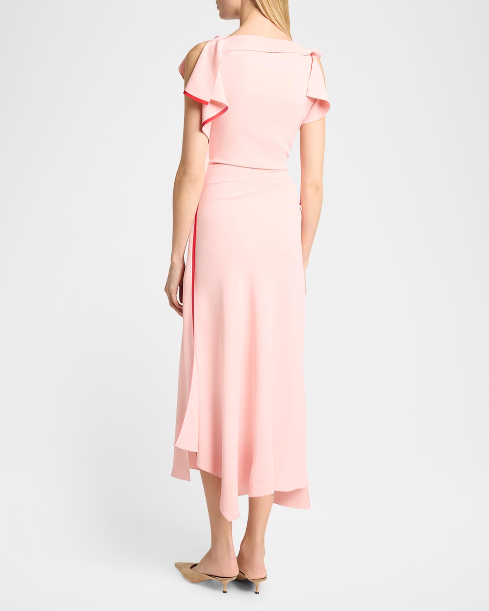 Drape Sleeve Midi Dress Product Image