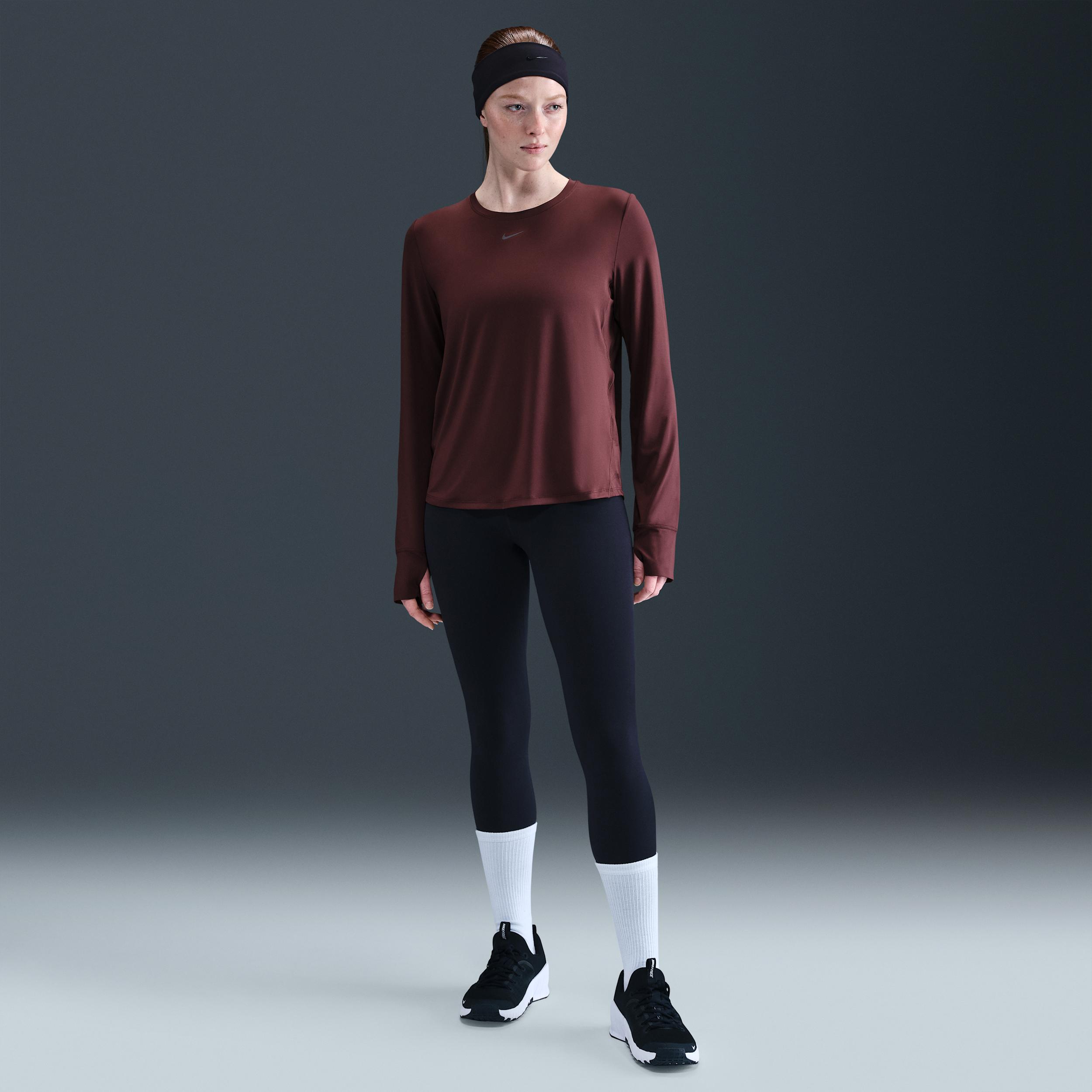Nike One Classic Women's Dri-FIT Long-Sleeve Top Product Image