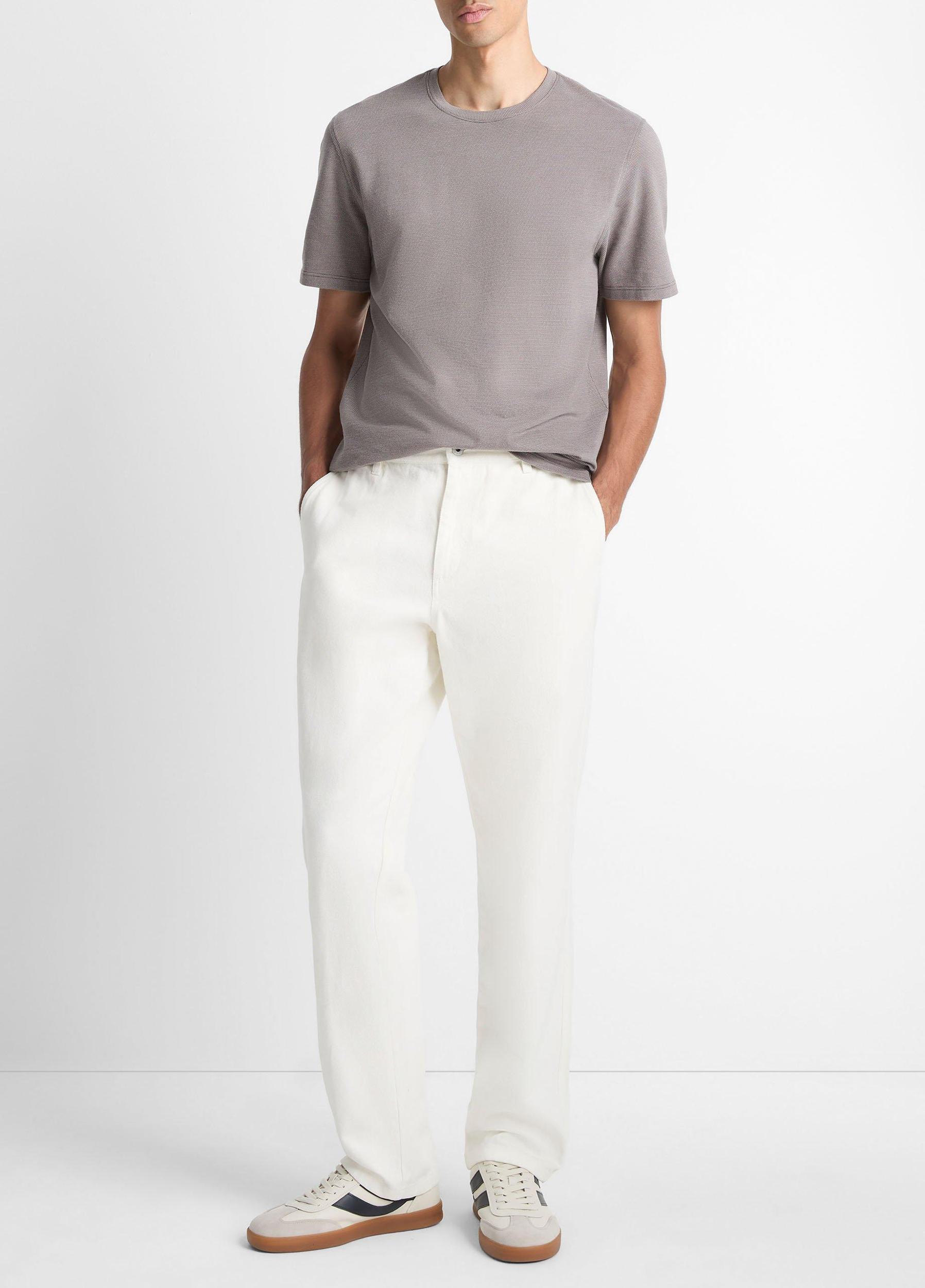 Birdseye Jacquard Pima Cotton T-Shirt Product Image