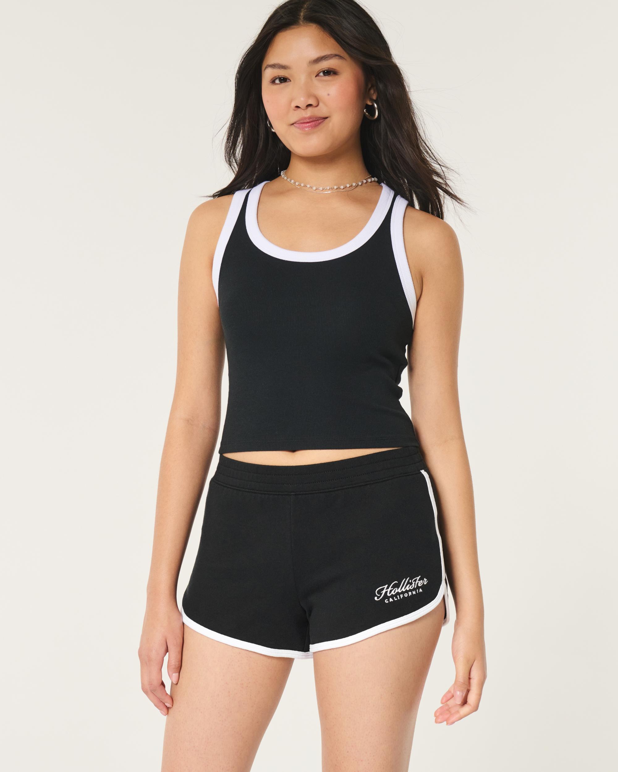 High-Rise Logo Shorts Product Image