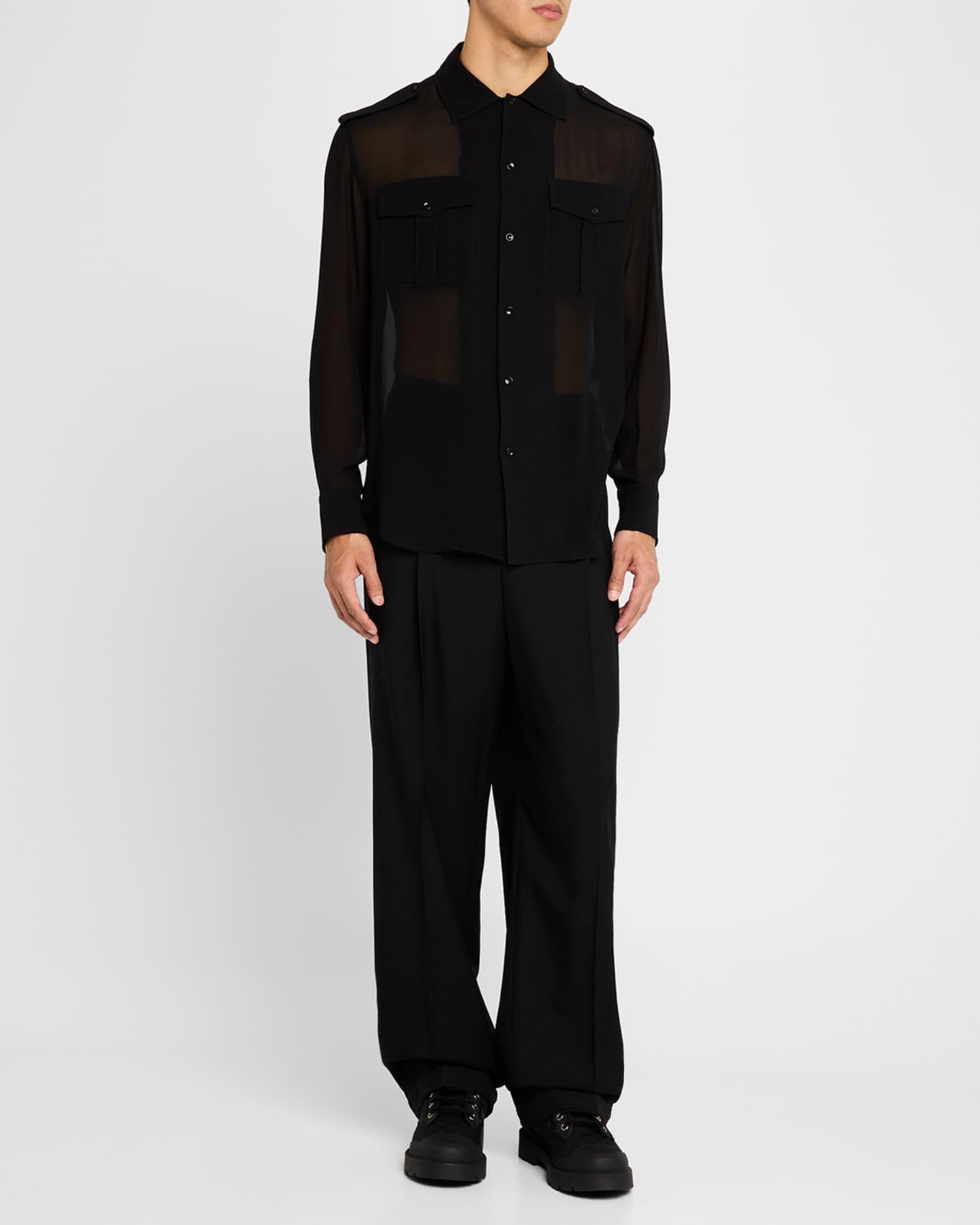 Men's Sherlin GG Canvas Lace-Up Boots Product Image