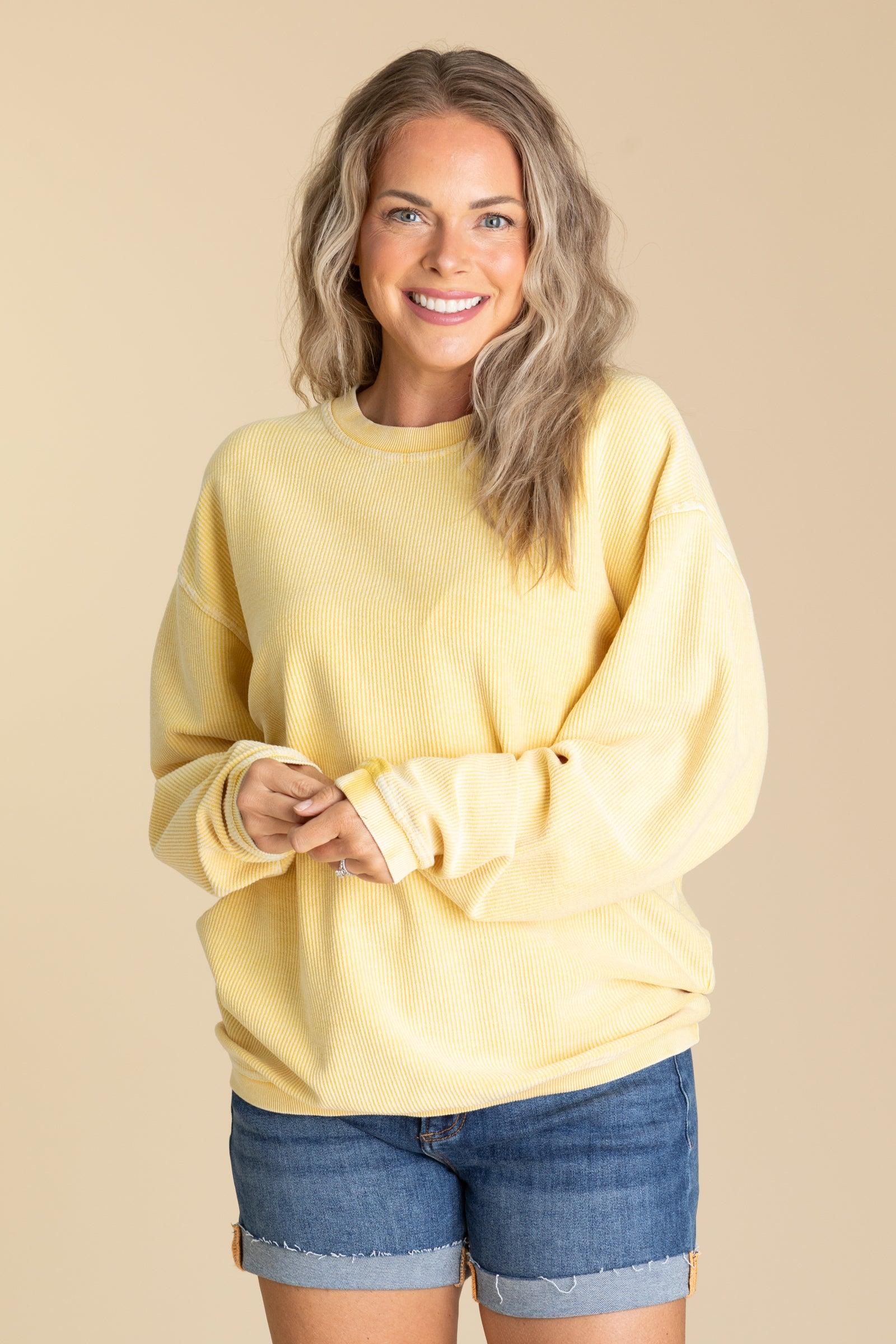The Casual Comfort Corded Sweatshirt Product Image