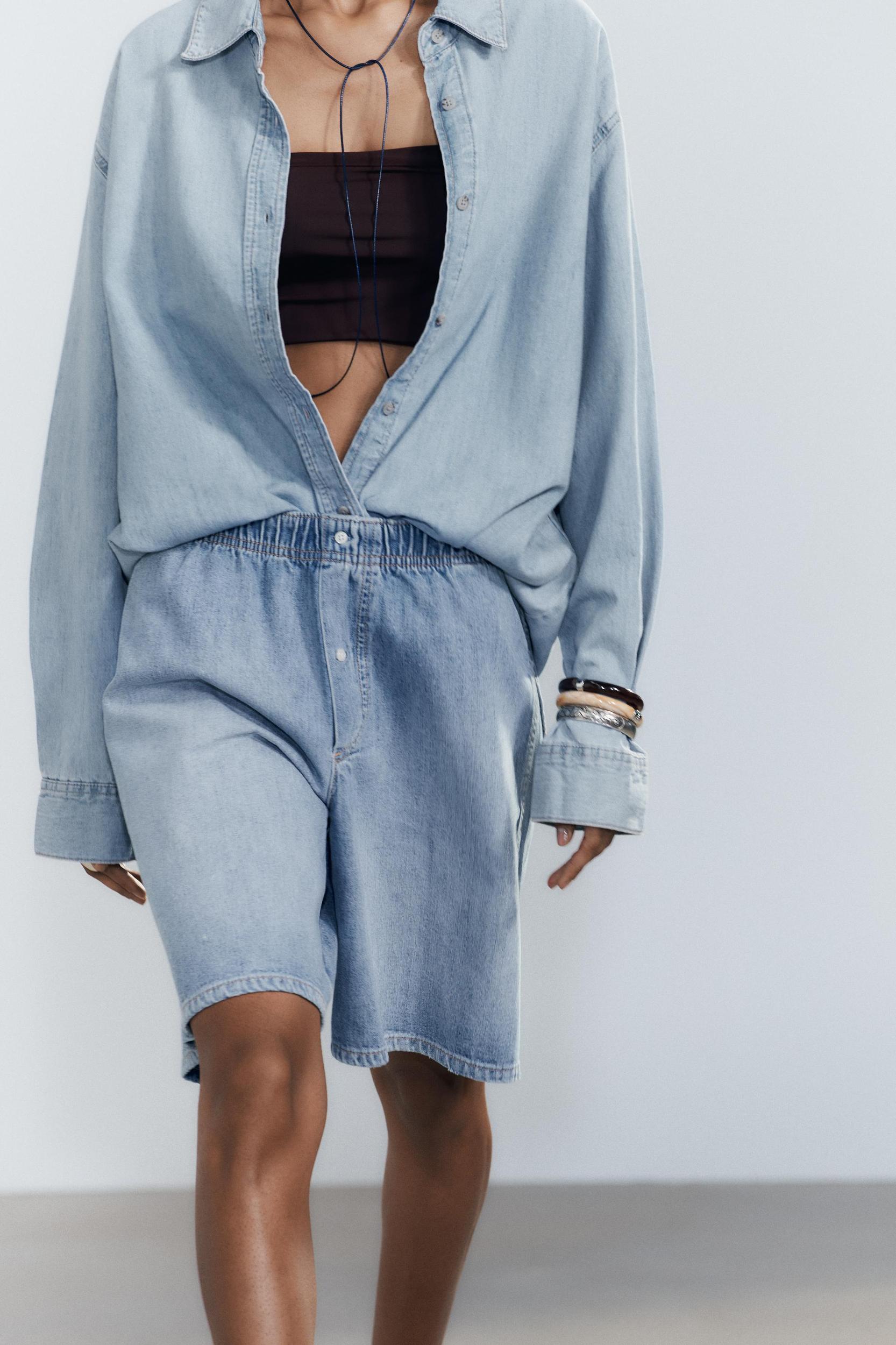 TRF DENIM BOXER SHORTS Product Image