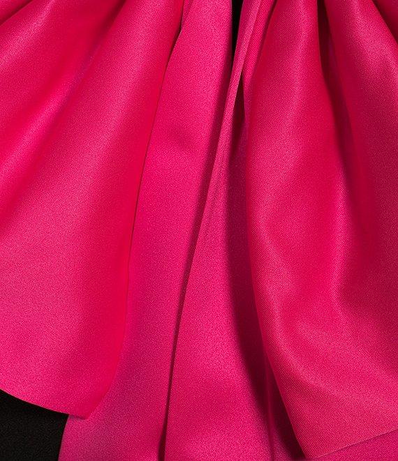 City Vibe Sleeveless Square Neck Fit & Flare Back Bow Long Slim Dress Product Image