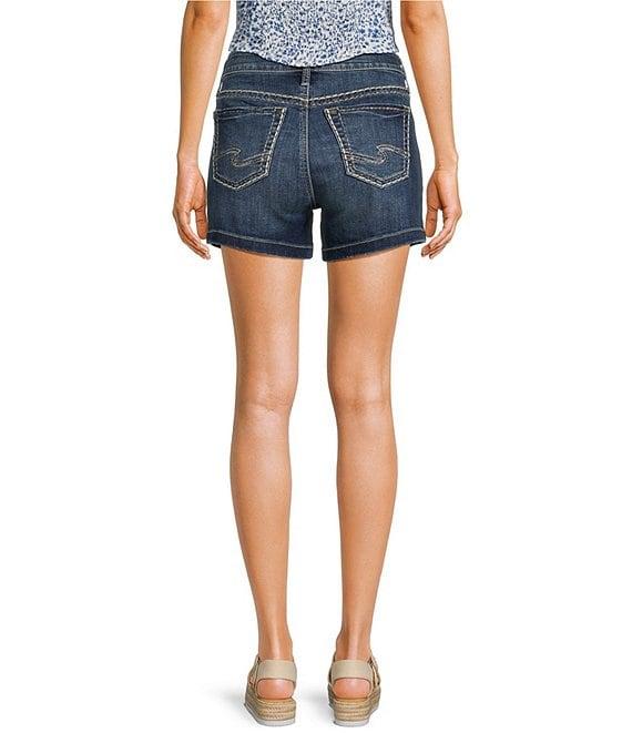 Silver Jeans Co. Elyse Mid Rise Denim Shorts Product Image