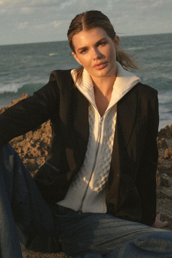 Elan Blazer Detachable Sweater Product Image