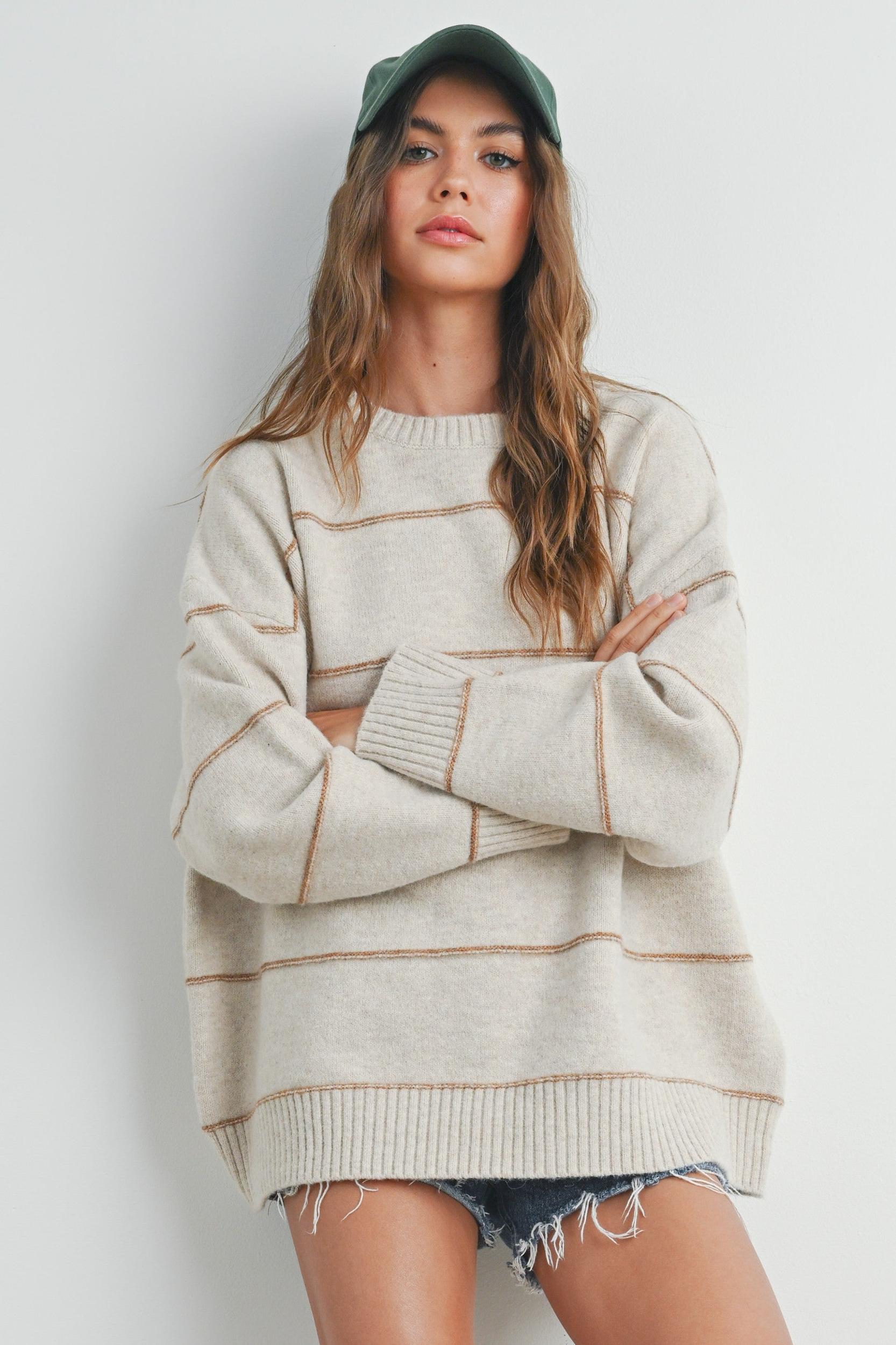 Casual Cozy Oversized Sweater Product Image