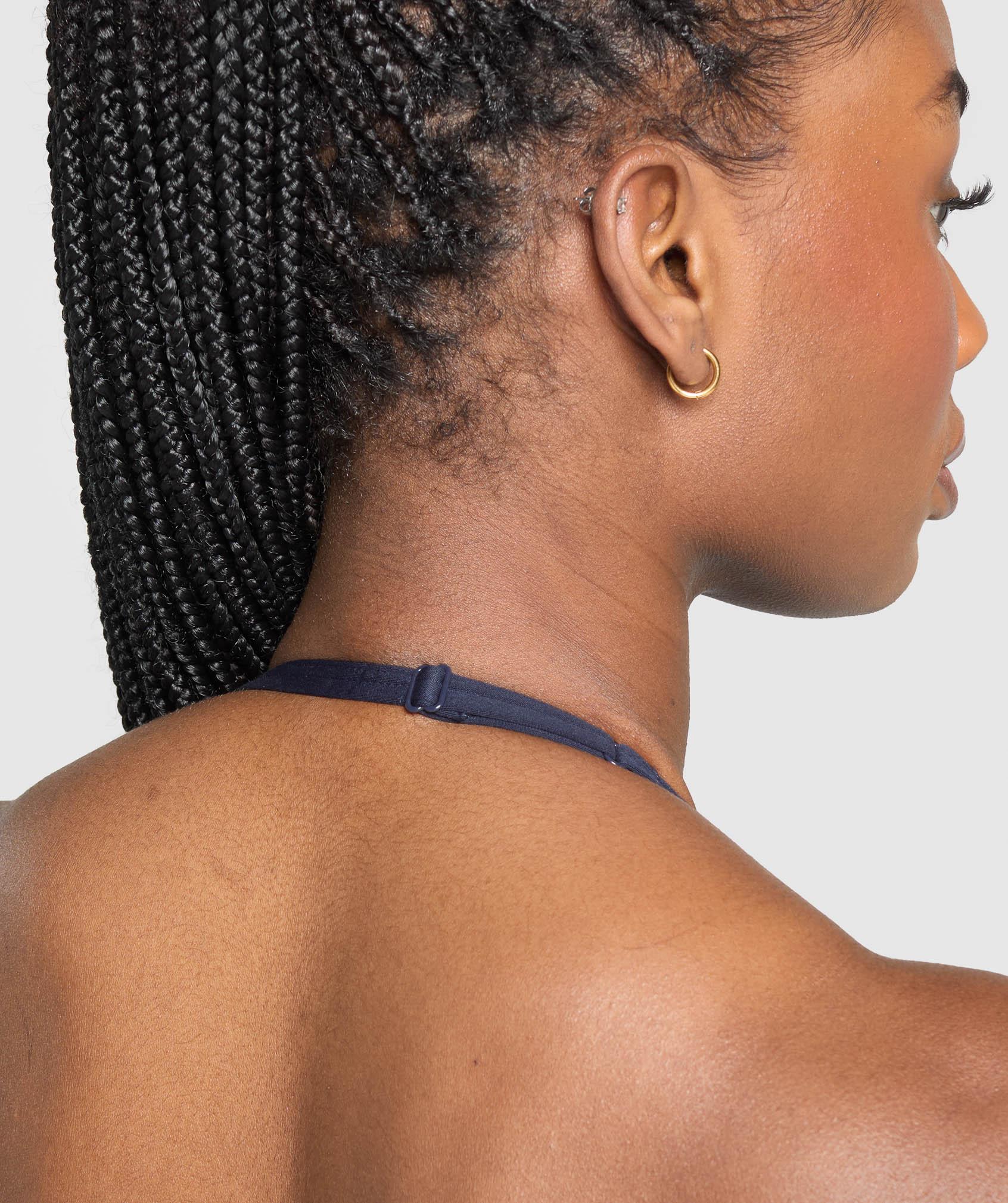 Minimal Halterneck Sports Bra Product Image
