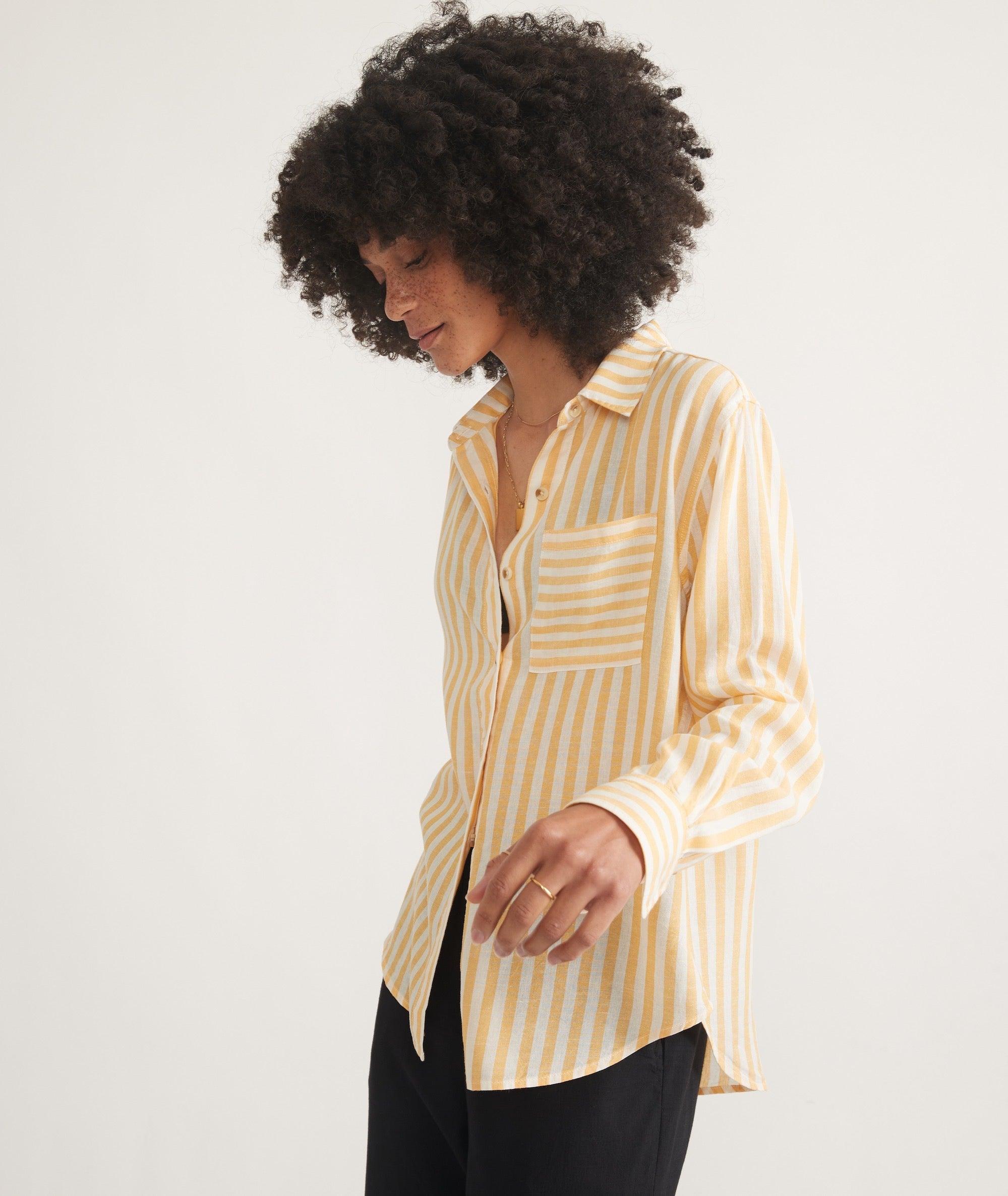 Abbey Linen Button Down Product Image