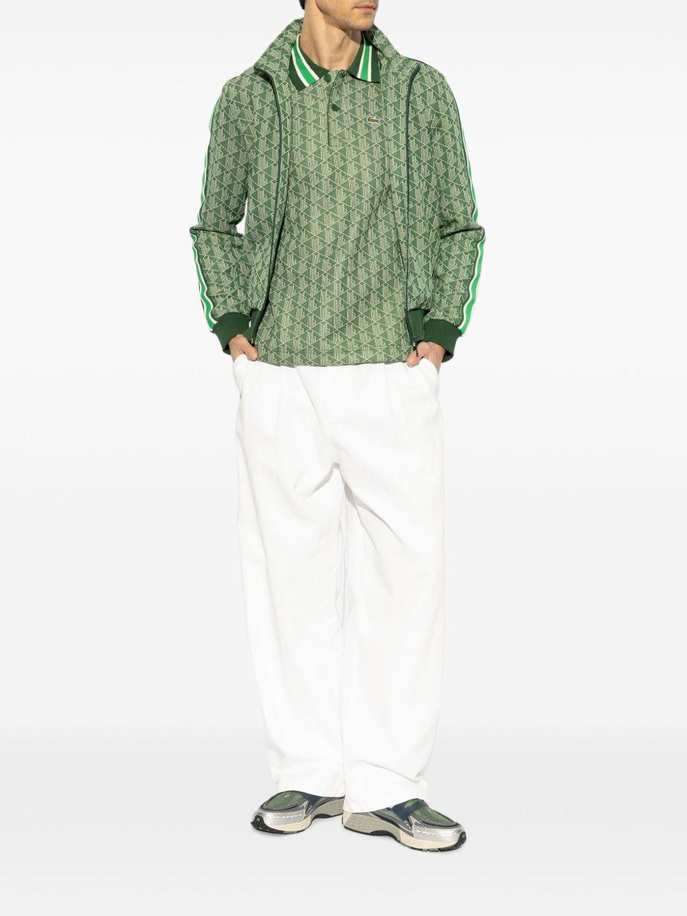 patterned-jacquard polo shirt  Product Image