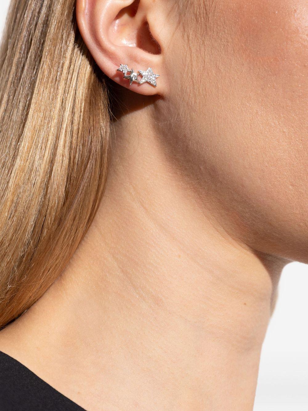 star-shaped crystal-embellished earrings Product Image