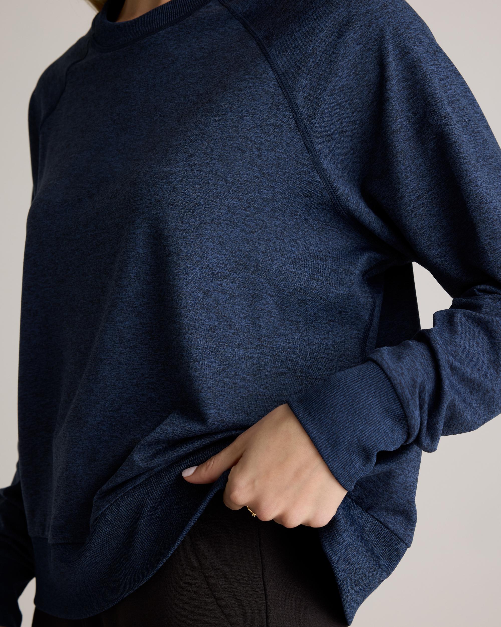 Quince | Women's Flowknit Pullover Crew Neck Alpaca Sweater Size XS, Recycled Polyester / Spandex Product Image