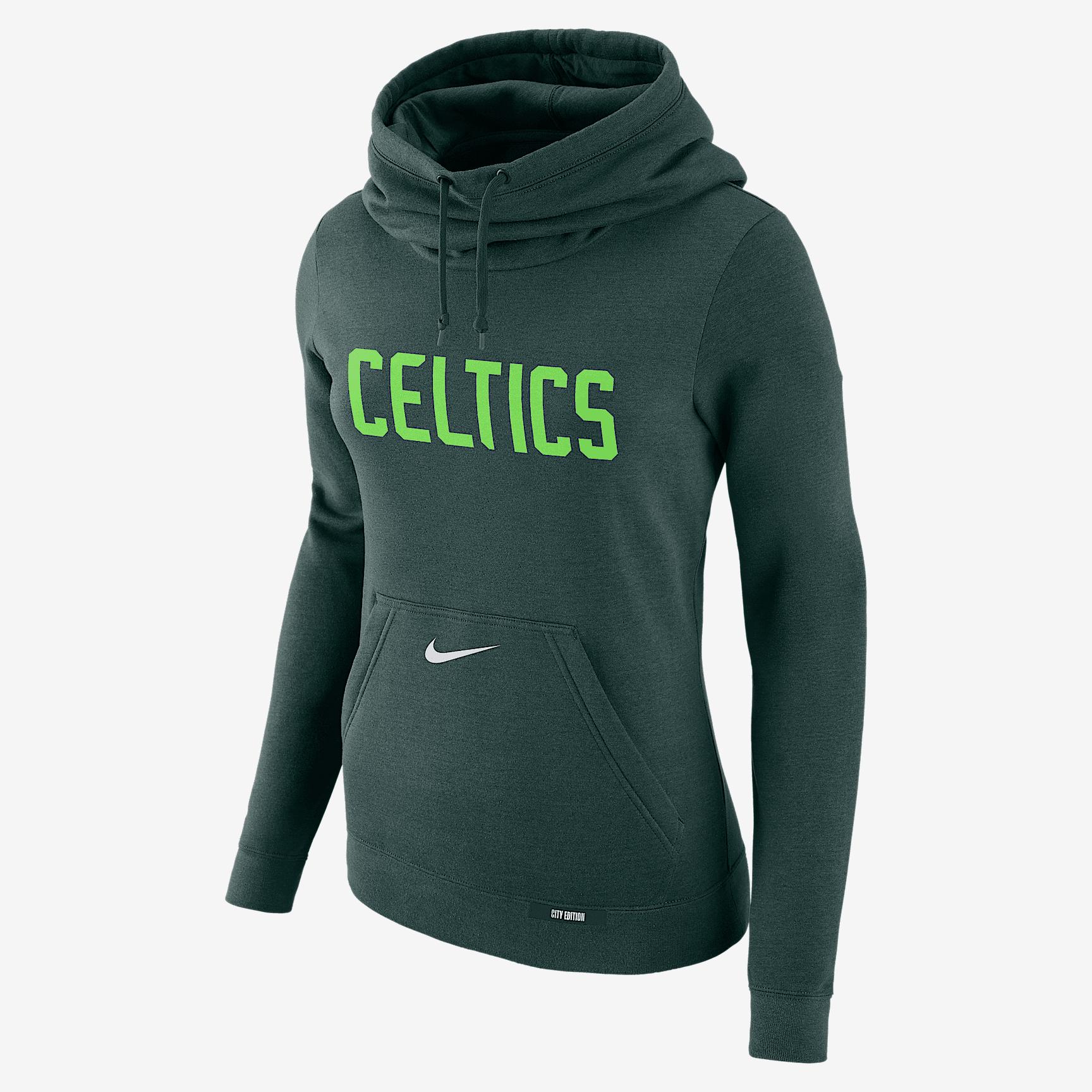 Golden State Warriors Club City Edition Women's Nike NBA Fleece Funnel-Neck Hoodie Product Image