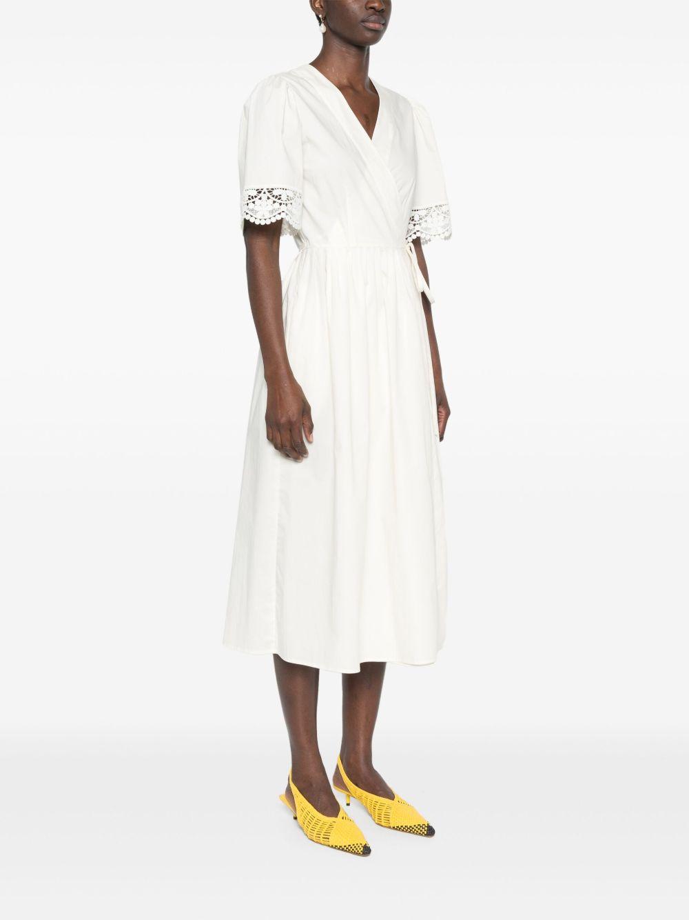 wrap-design midi dress Product Image