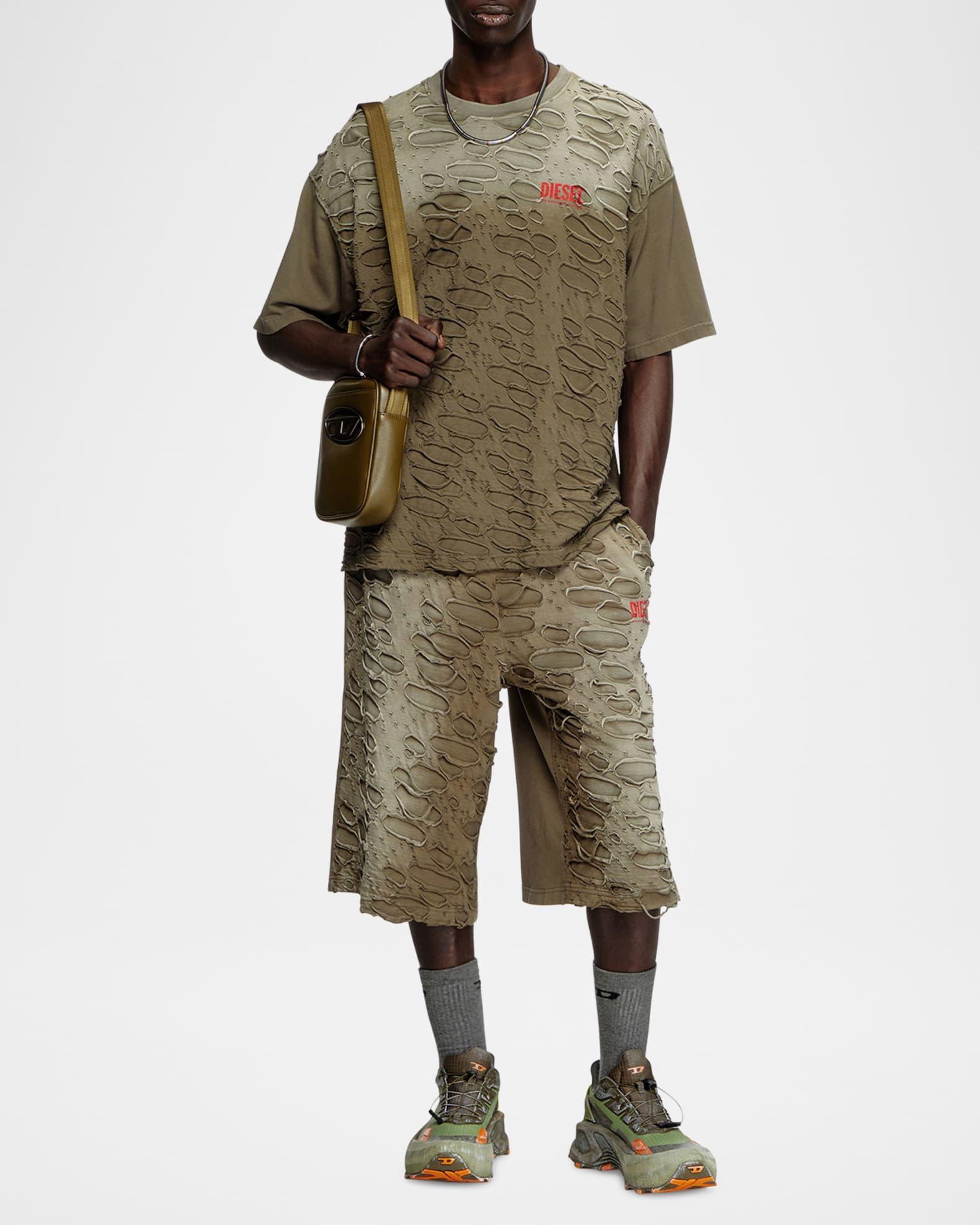 Mens T-Shirt with Hole Detail Product Image