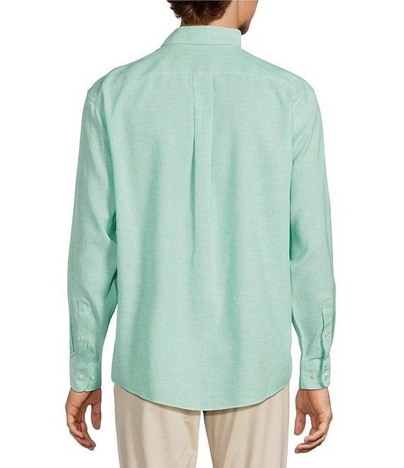 Gold Label Roundtree & Yorke Non-Iron Solid Linen Sport Shirt Product Image