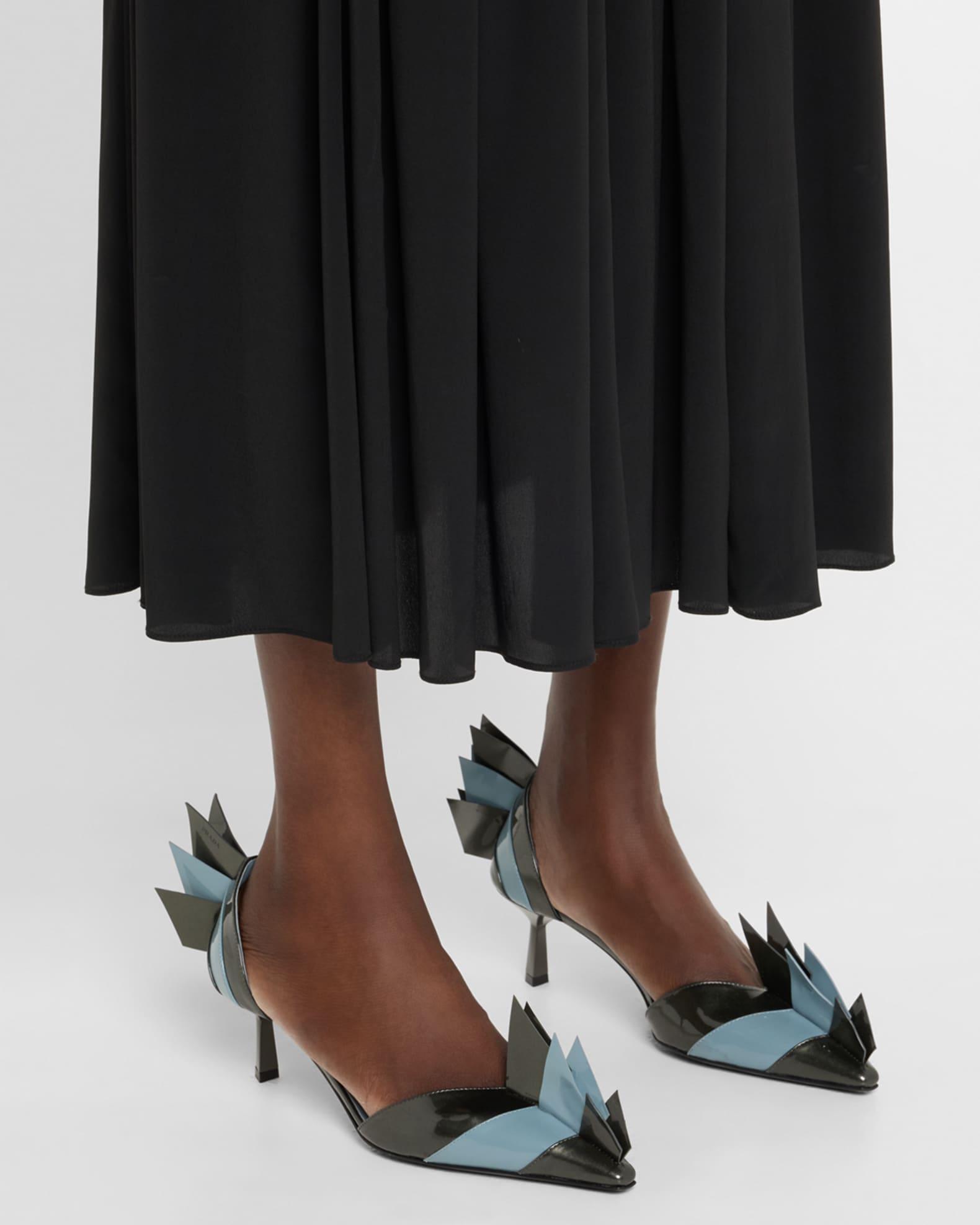 Modellerie d'Orsay Spike Bicolor Leather Pumps Product Image