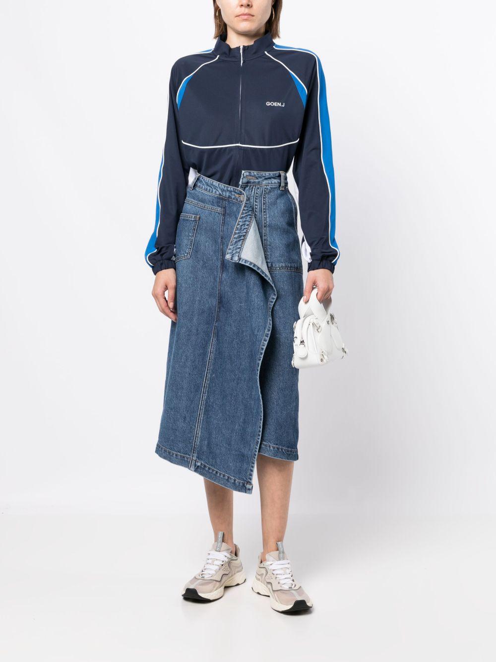 asymmetric denim skirt  Product Image